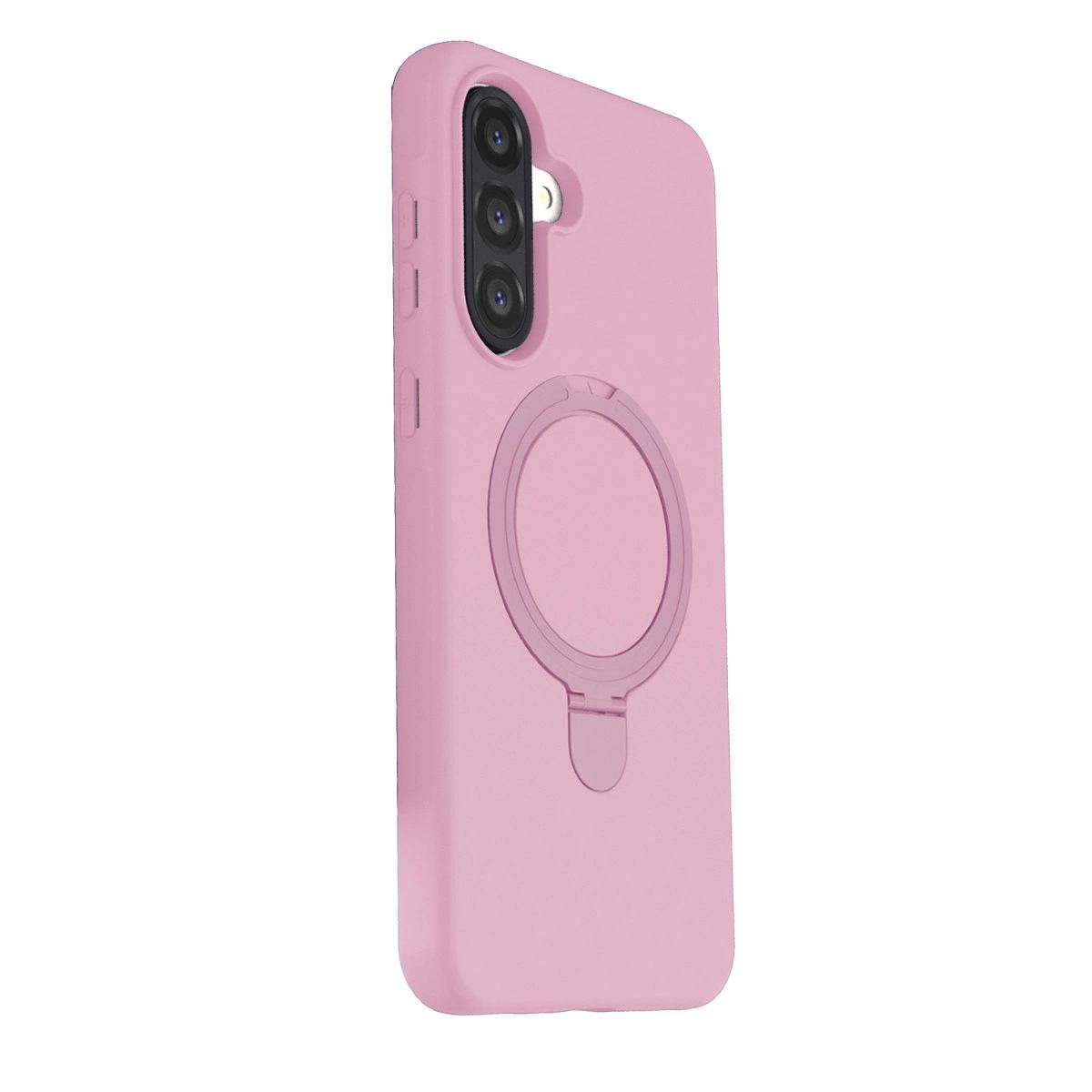 Samsung Galaxy A37 5g Regal Magsafe Standlı Kapak - Açık Pembe