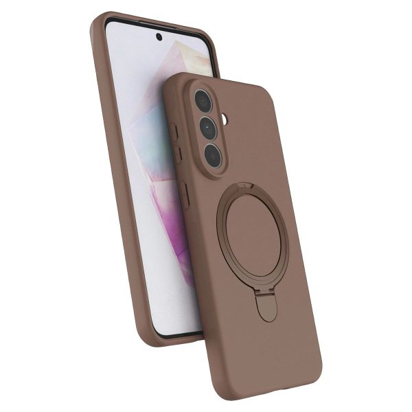 Samsung Galaxy A57 5g Regal Magsafe Standlı Kapak - Çöl Titanyum