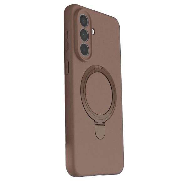 Samsung Galaxy A57 5g Regal Magsafe Standlı Kapak - Çöl Titanyum