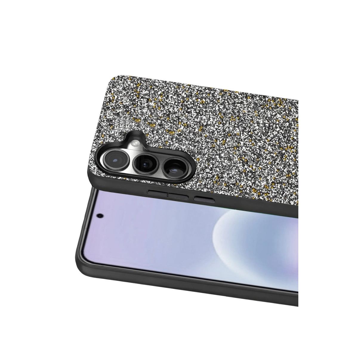 Onegif Samsung Galaxy A57 5g Bright Simli Kapak - Gold