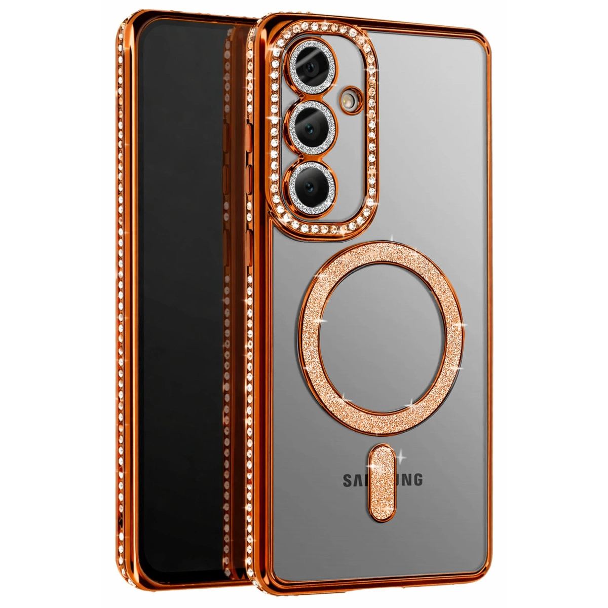 Joko Samsung Galaxy A57 5g Joke Simli Magneticsafe Kılıf - Turuncu
