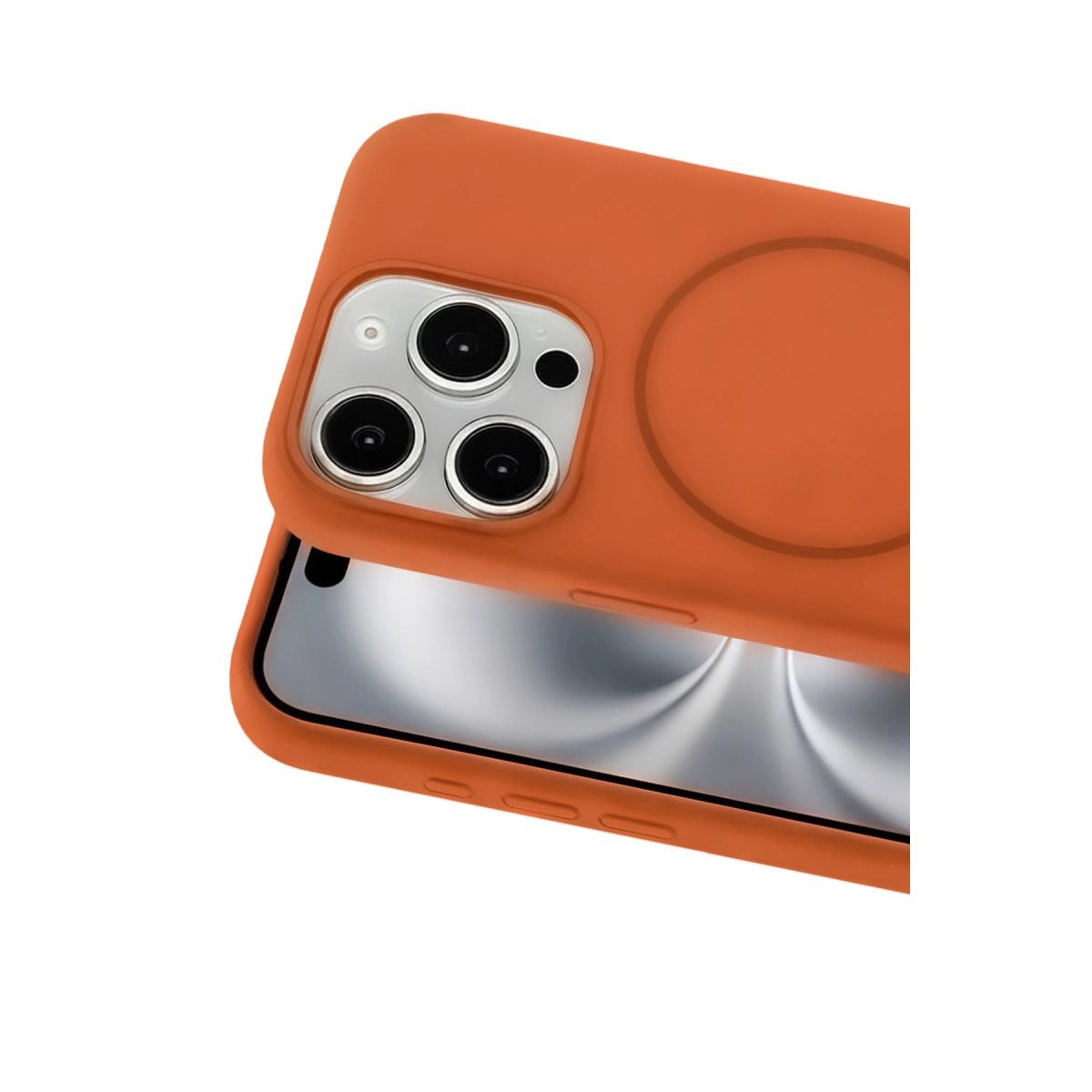 Joko Apple İphone 14 Pro Max Kılıf Jully Magsafe Kapak - Turuncu