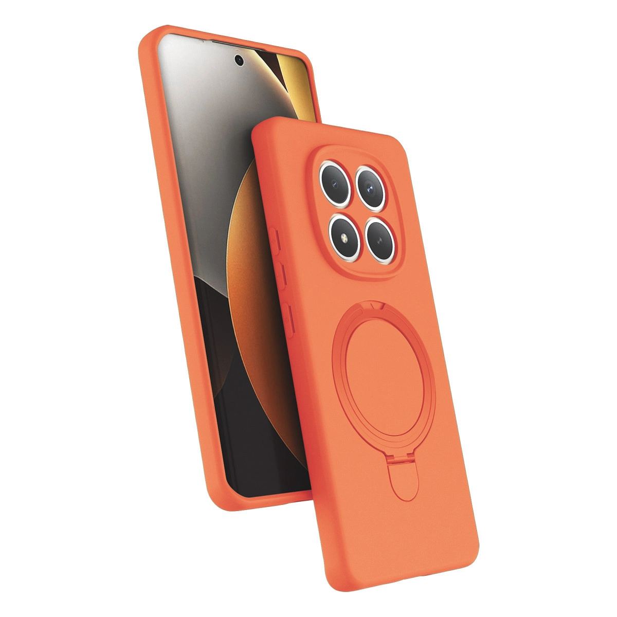 Xiaomi Redmi Note 15 Pro 4g Regal Magsafe Standlı Kapak - Turuncu