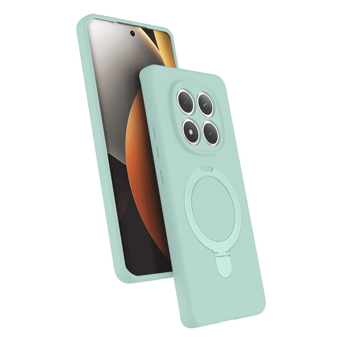 Xiaomi Redmi Note 15 4g Regal Magsafe Standlı Kapak - Su Yeşili