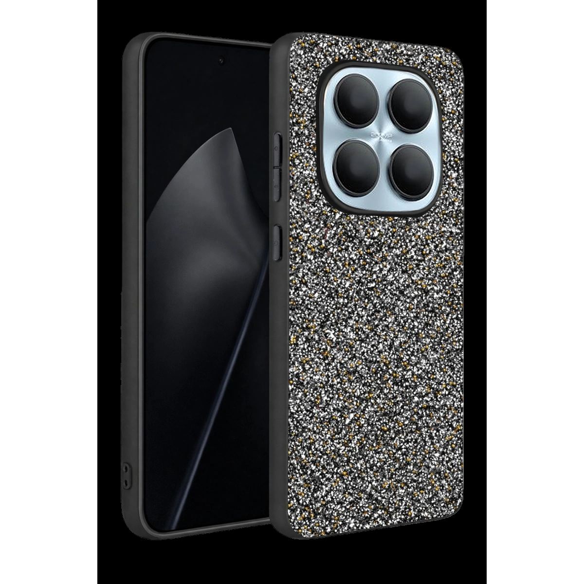 Onegif Xiaomi Redmi Note 15 4g Bright Simli Kapak - Gold