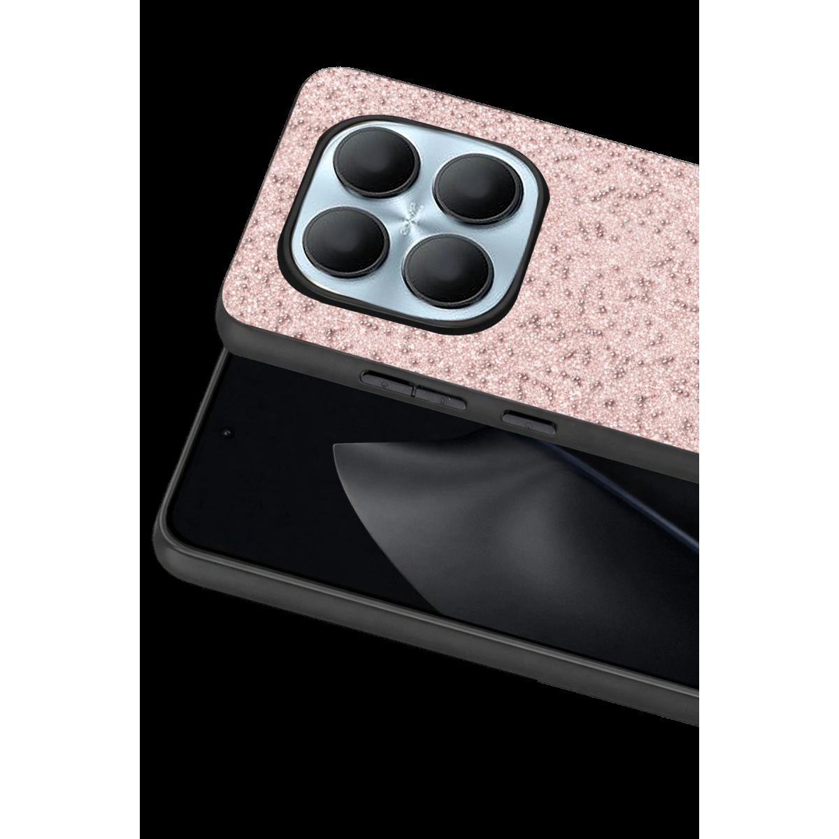 Onegif Xiaomi Redmi Note 15 4g Bright Simli Kapak - Pembe