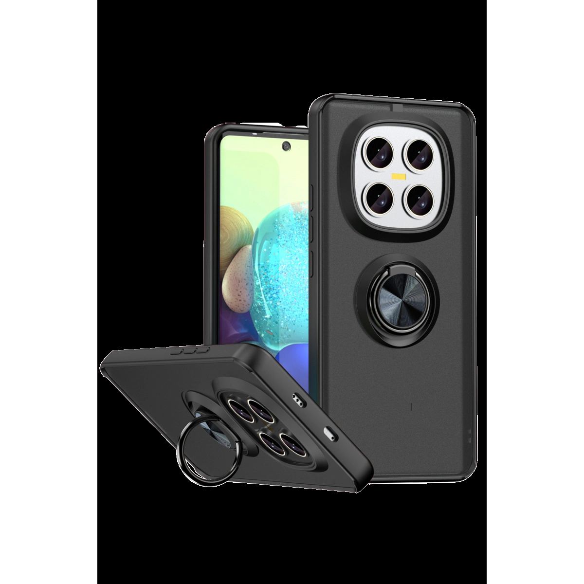 Xiaomi Redmi Note 15 Pro 5g Montreal Yüzüklü Silikon Kapak - Siyah