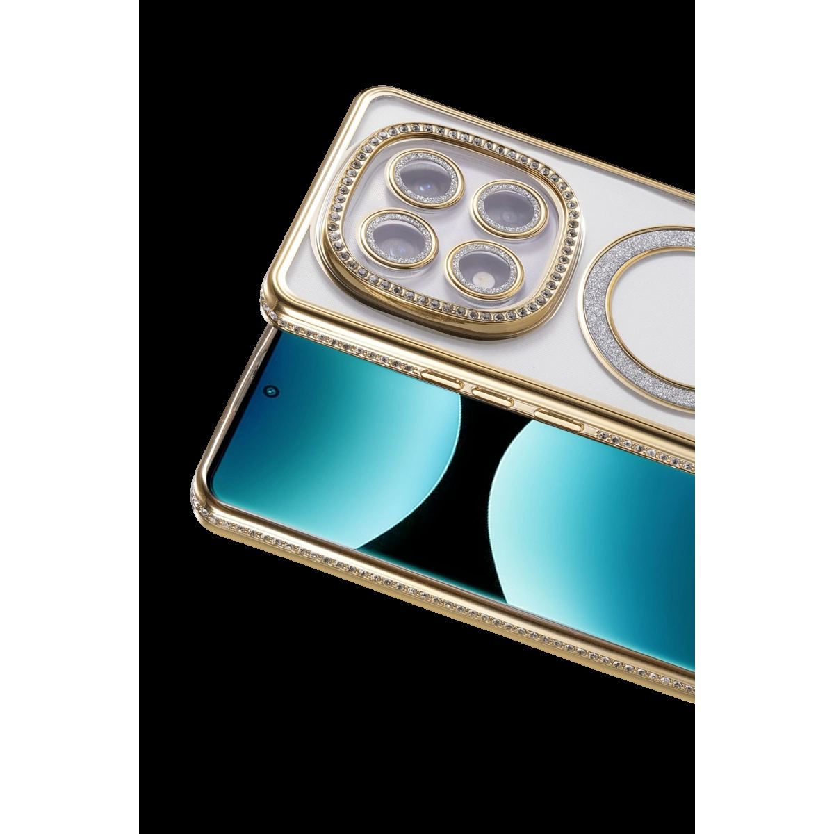 Xiaomi Redmi Note 15 Pro 4g Joke Simli Magneticsafe Kılıf - Gold