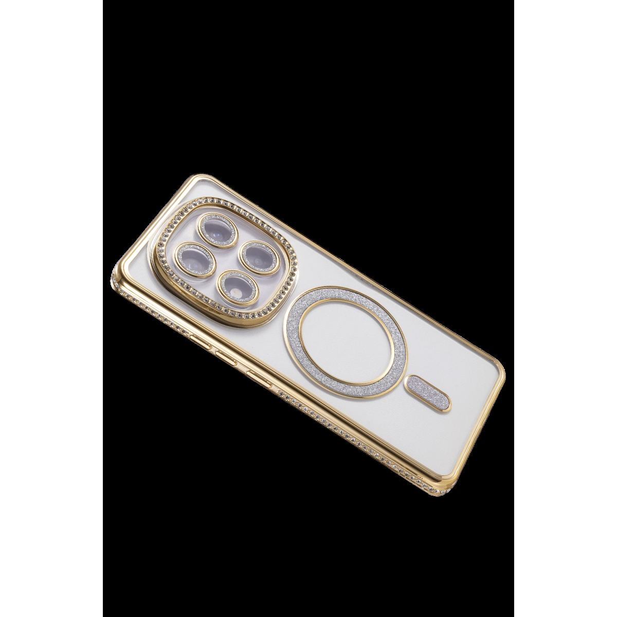 Xiaomi Redmi Note 15 Pro 4g Joke Simli Magneticsafe Kılıf - Gold