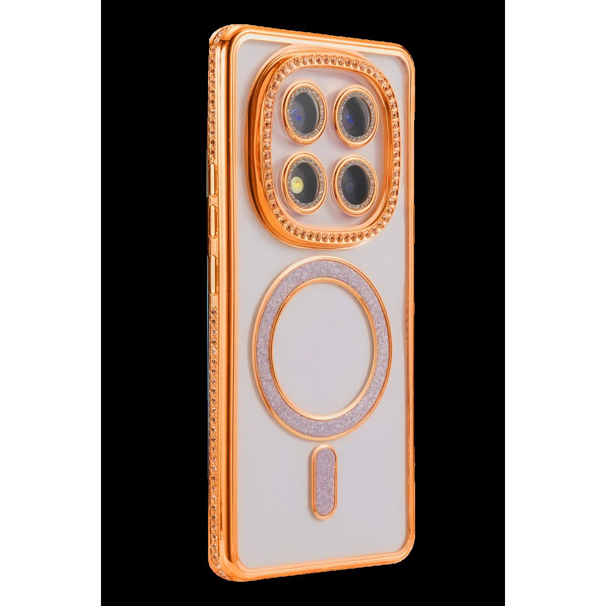 Xiaomi Redmi Note 15 Pro Plus 5g Joke Simli Magneticsafe Kılıf - Turuncu