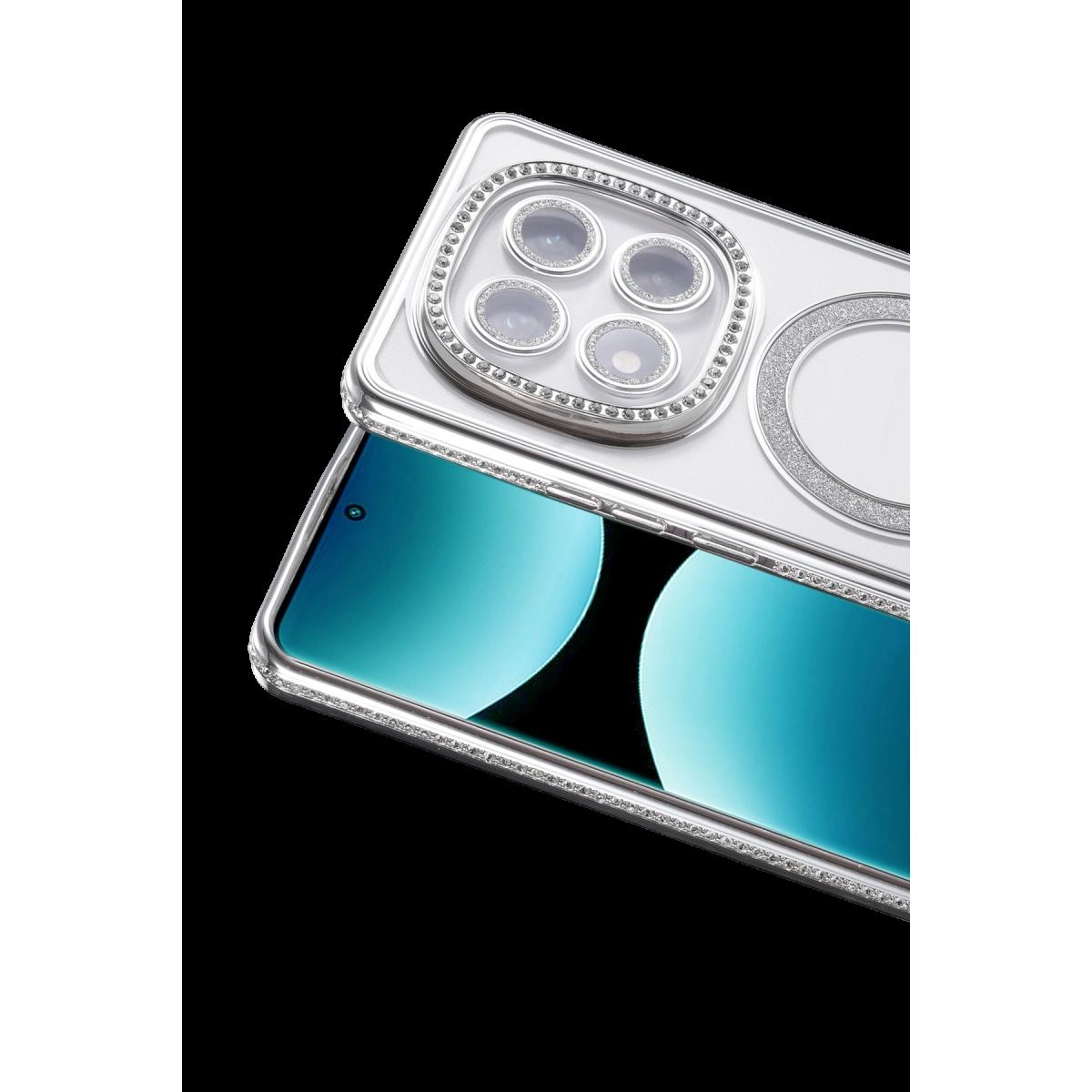 Xiaomi Redmi Note 15 4g Joke Simli Magneticsafe Kılıf - Gümüş