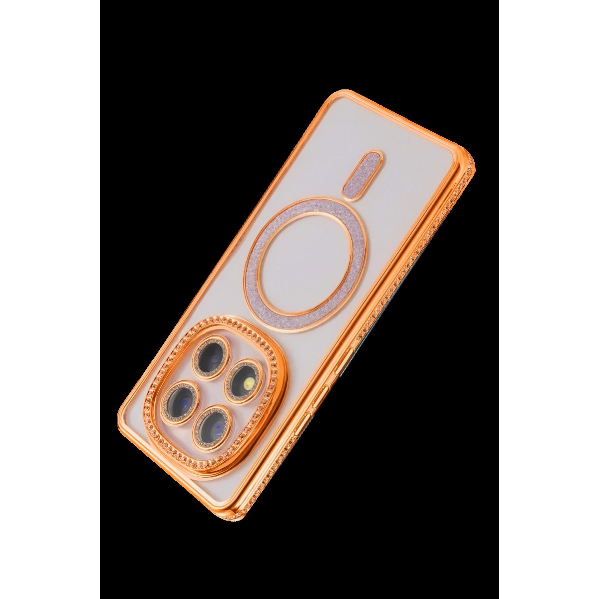 Xiaomi Redmi Note 15 4g Joke Simli Magneticsafe Kılıf - Turuncu