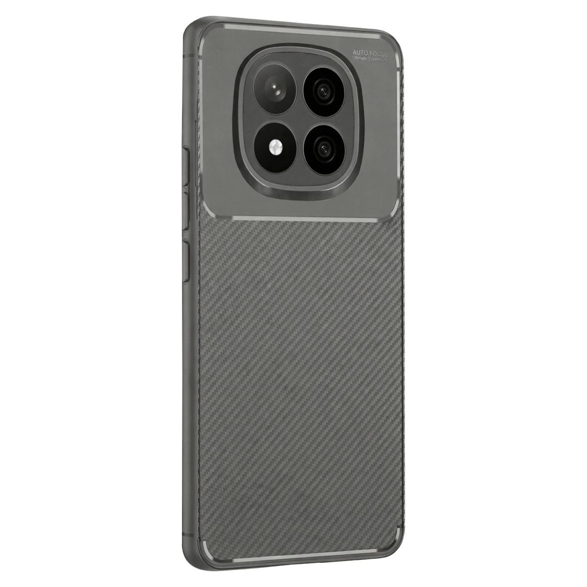 Xiaomi Redmi Note 14 Pro Plus Kılıf Auto Focus Karbon Kapak - Gri