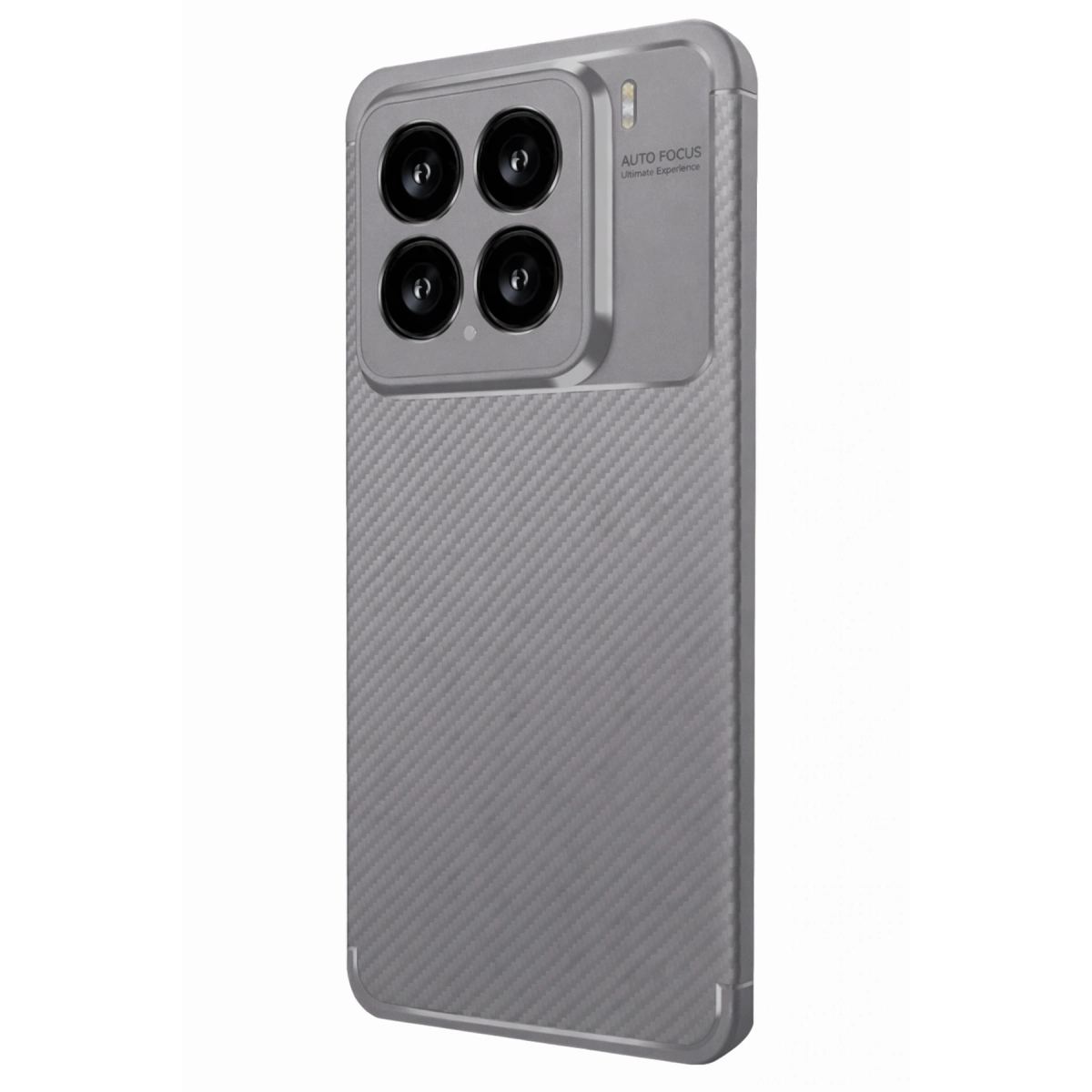 Xiaomi Mi 15 Kılıf Auto Focus Karbon Kapak - Gri