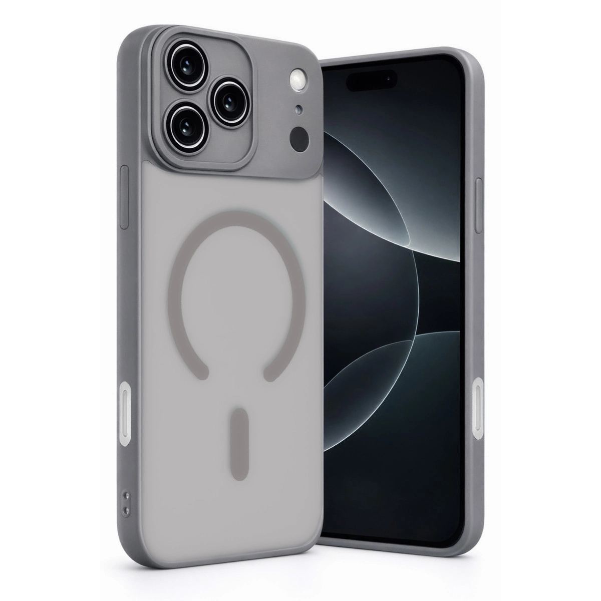 Apple İphone 17 Pro Max Jota Lensli Magsafe Kapak - Titan Gri
