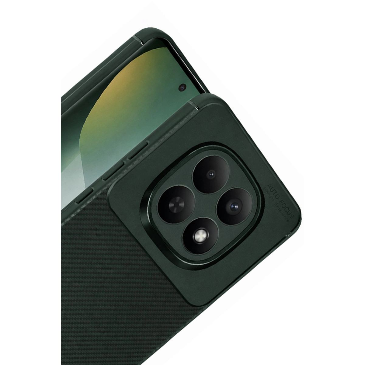 Xiaomi Redmi Note 15 Pro 5g Auto Focus Karbon Kapak - Koyu Yeşil