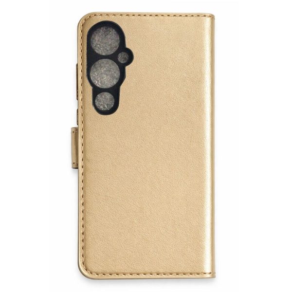 Tecno Pova 4 Pro Trend S Plus Kapaklı Kılıf - Gold
