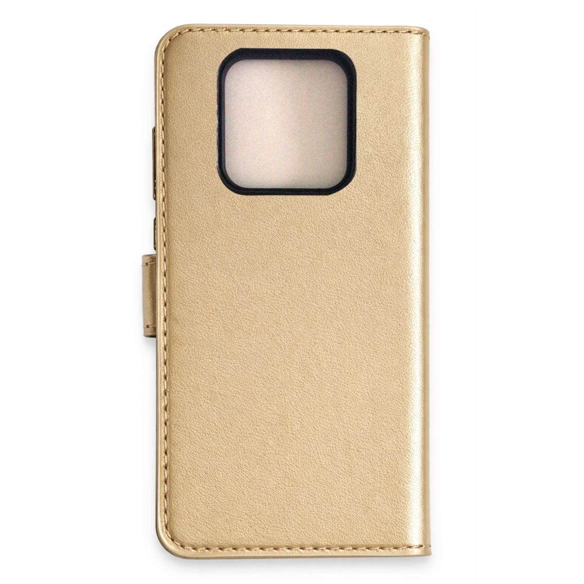 Tecno Camon 16 Prime Trend S Plus Kapaklı Kılıf - Gold