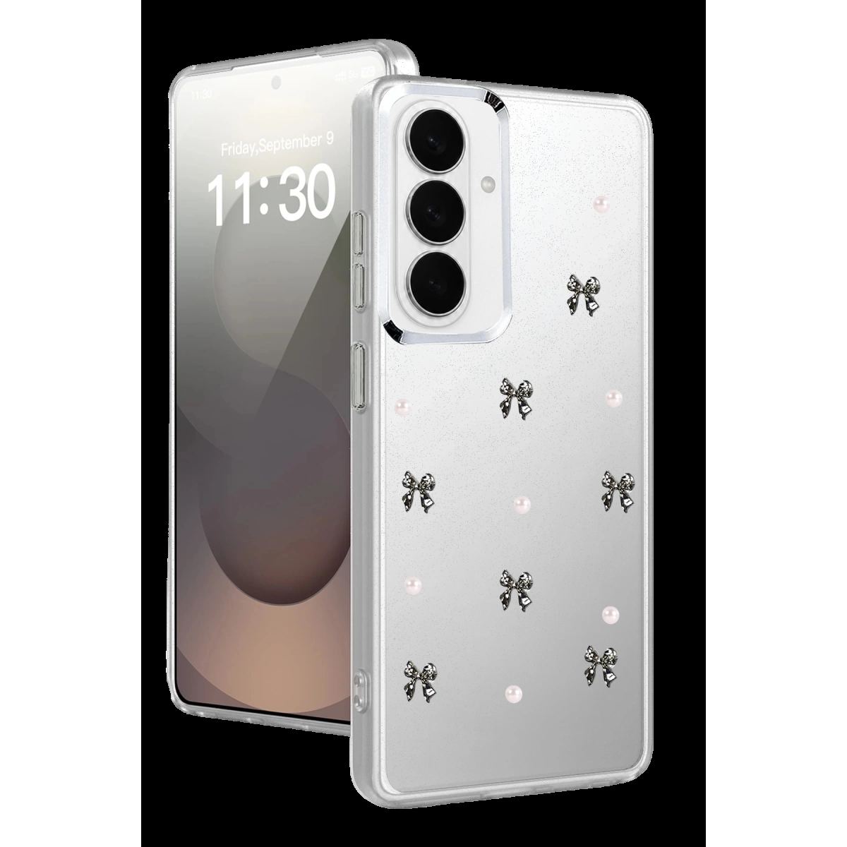 Samsung Galaxy S26 Plus Fiyonk Desenli Kapak - Desen 8