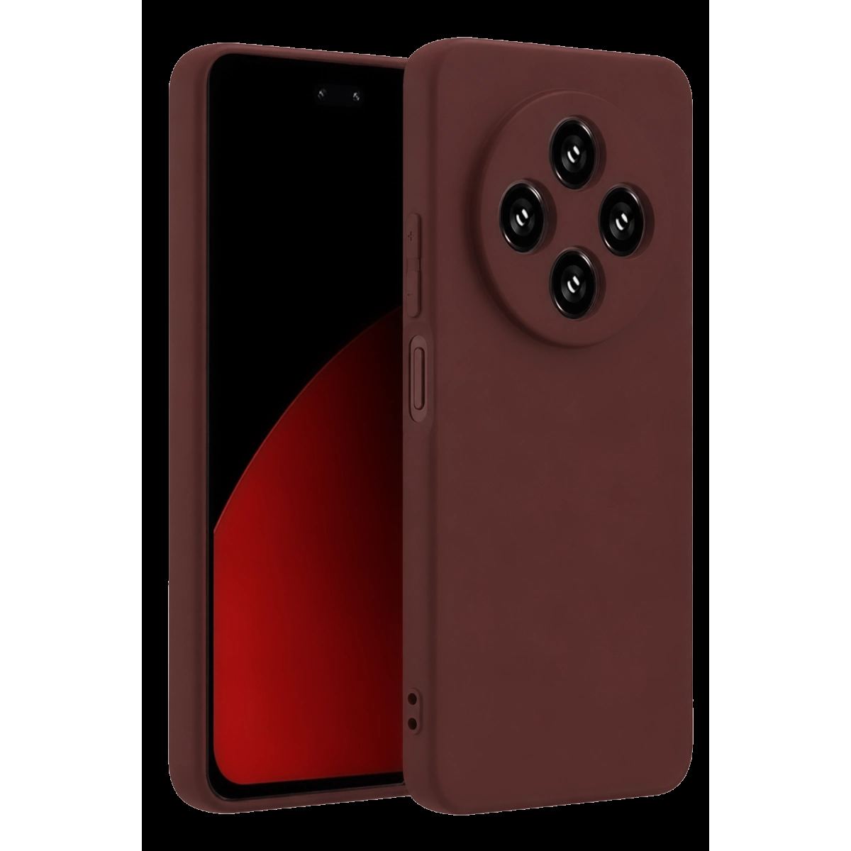 Xiaomi Redmi 14c Kılıf First Silikon - Bordo