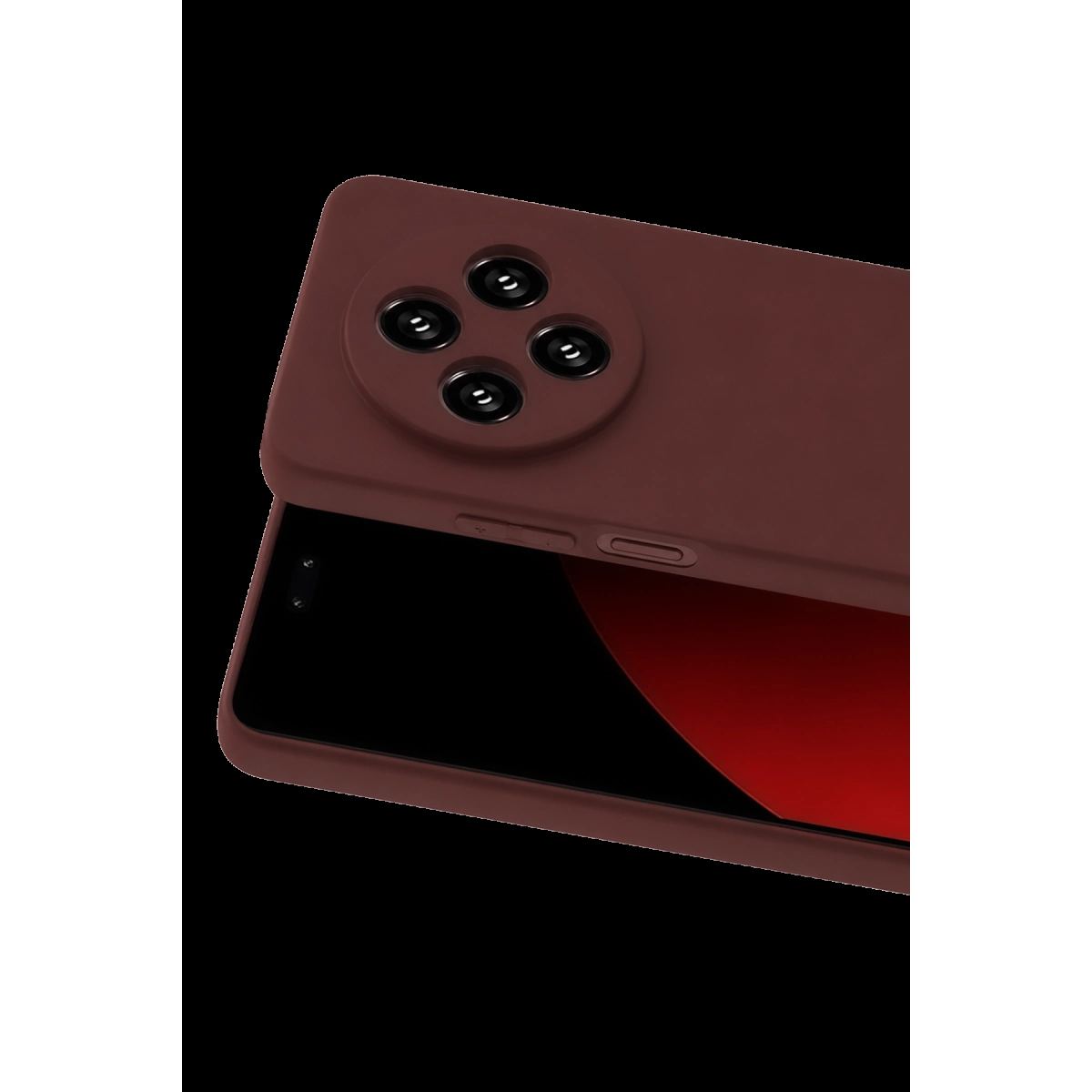 Xiaomi Redmi 14c Kılıf First Silikon - Bordo
