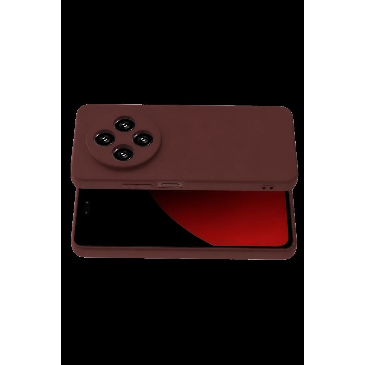 Xiaomi Redmi 14c Kılıf First Silikon - Bordo