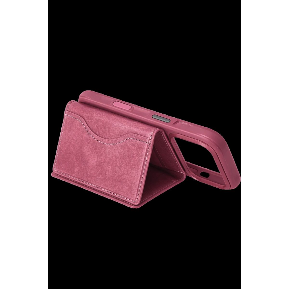 Joko Tema Magsafe Deri Kartlık - Pembe