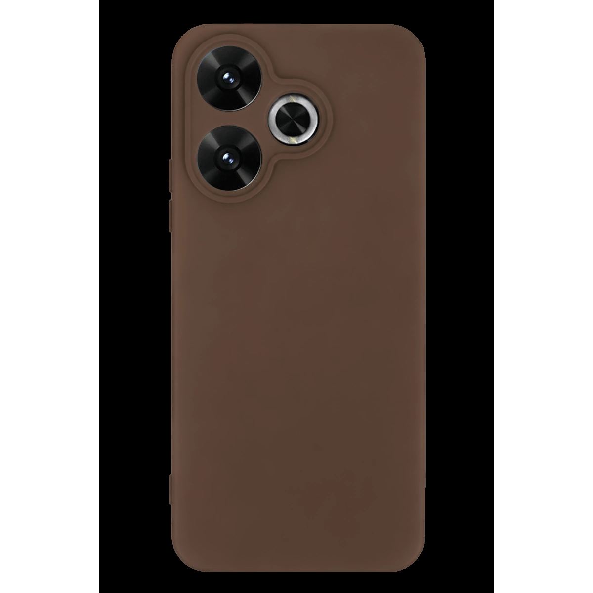 Xiaomi Redmi 13 4g Kılıf First Silikon - Kahverengi