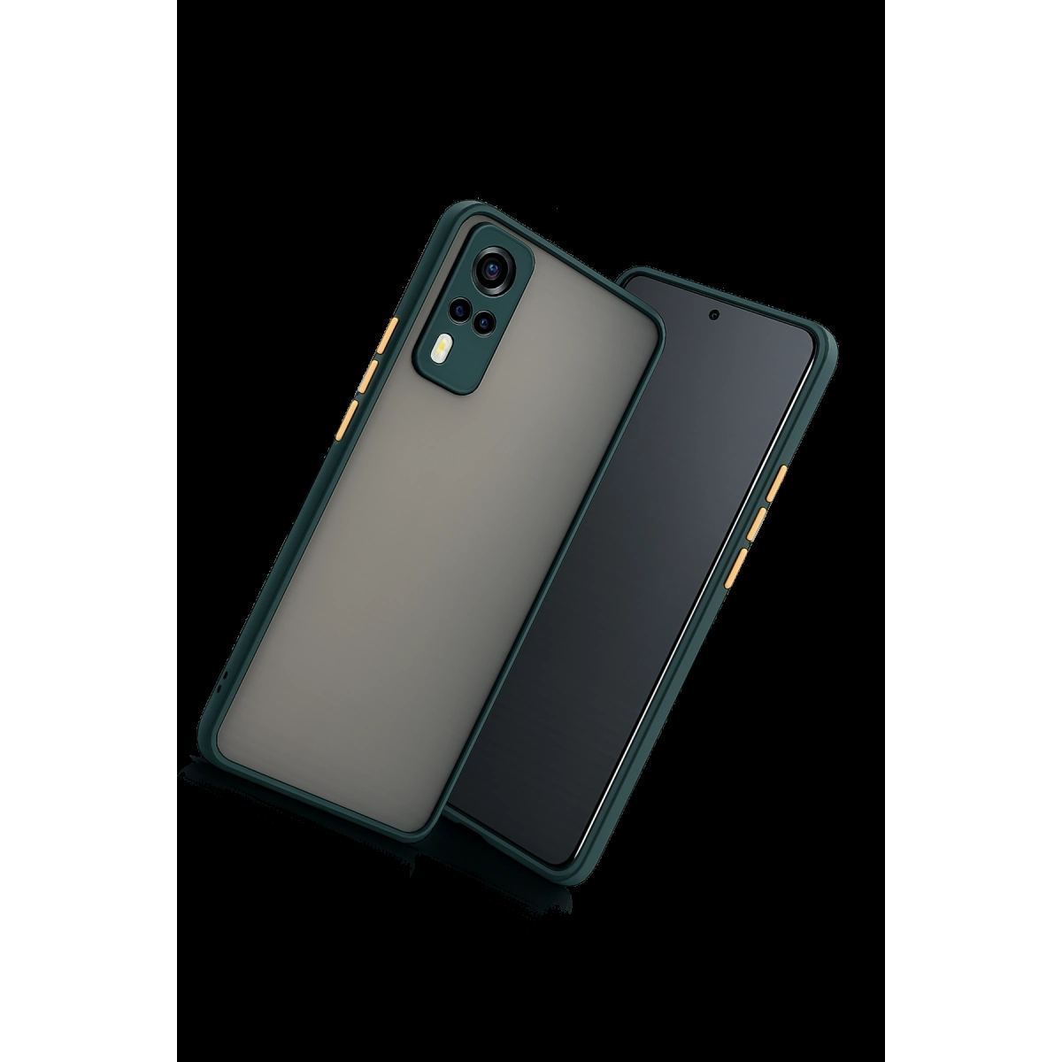 Vivo Y53s Kılıf Montreal Silikon Kapak - Yeşil