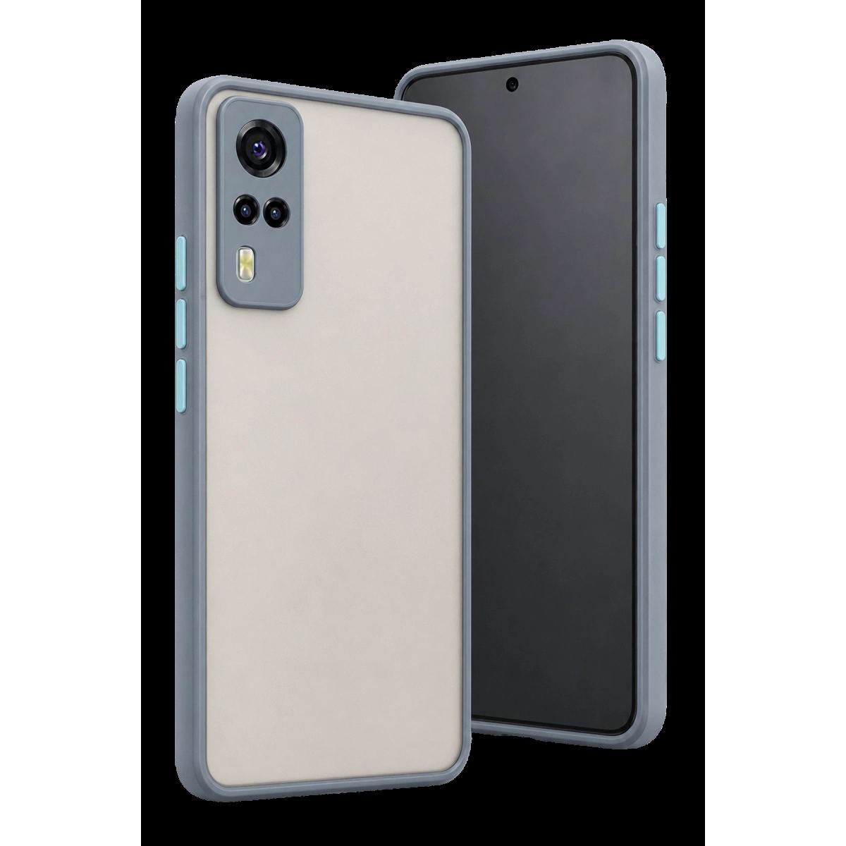 Vivo Y53s Kılıf Montreal Silikon Kapak - Gri