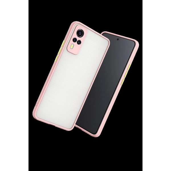 Vivo Y53s Kılıf Montreal Silikon Kapak - Pembe