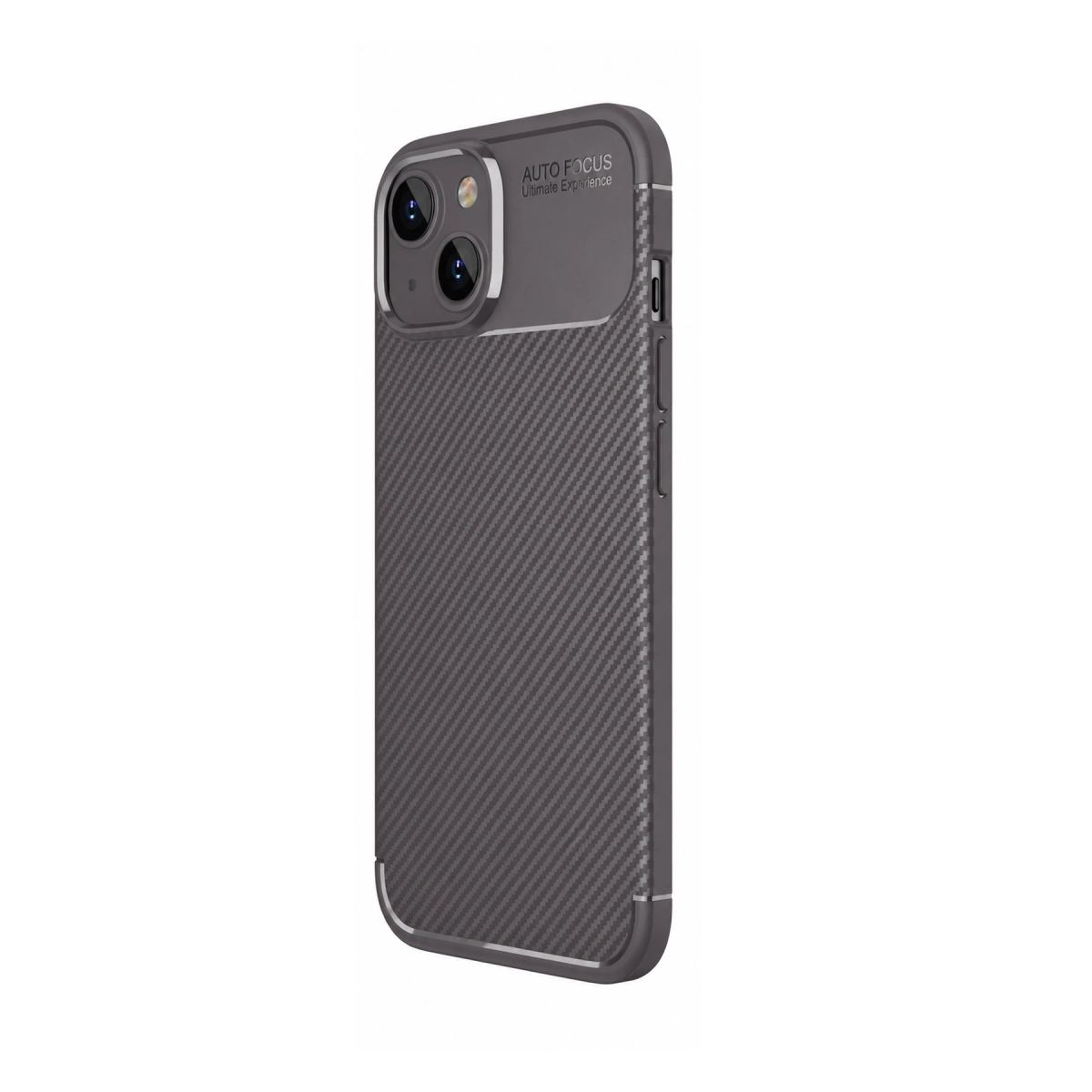 Apple İphone 14 Kılıf Auto Focus Karbon Kapak - Gri