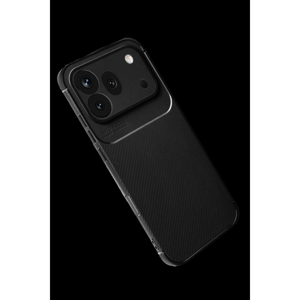 Huawei Honor 600 Pro Auto Focus Karbon Kapak - Siyah