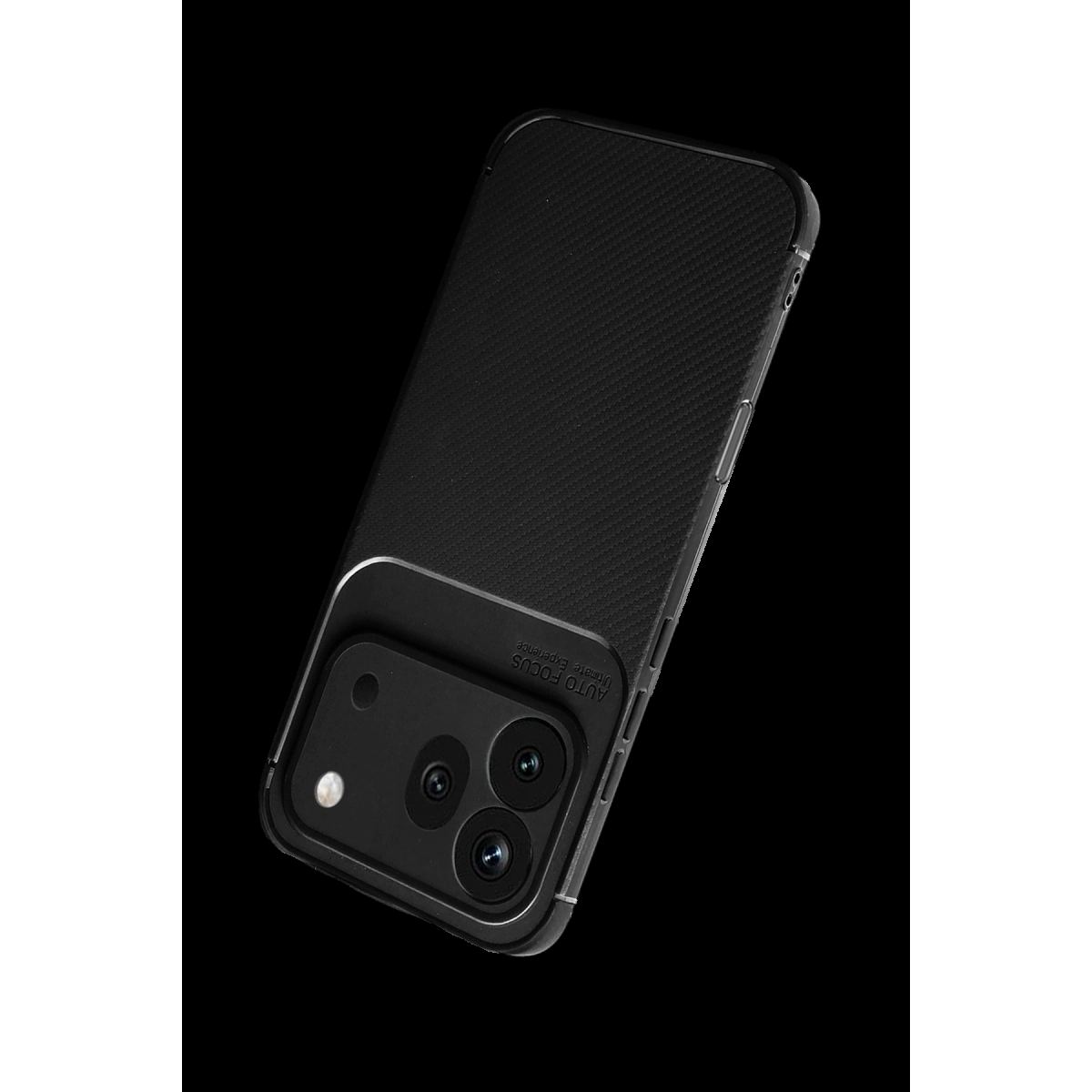 Huawei Honor 600 Pro Auto Focus Karbon Kapak - Siyah