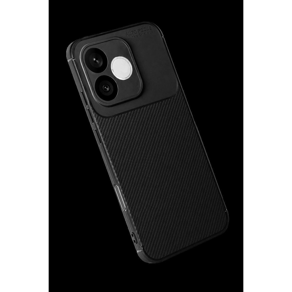 Huawei Honor 600 Lite Auto Focus Karbon Kapak - Siyah