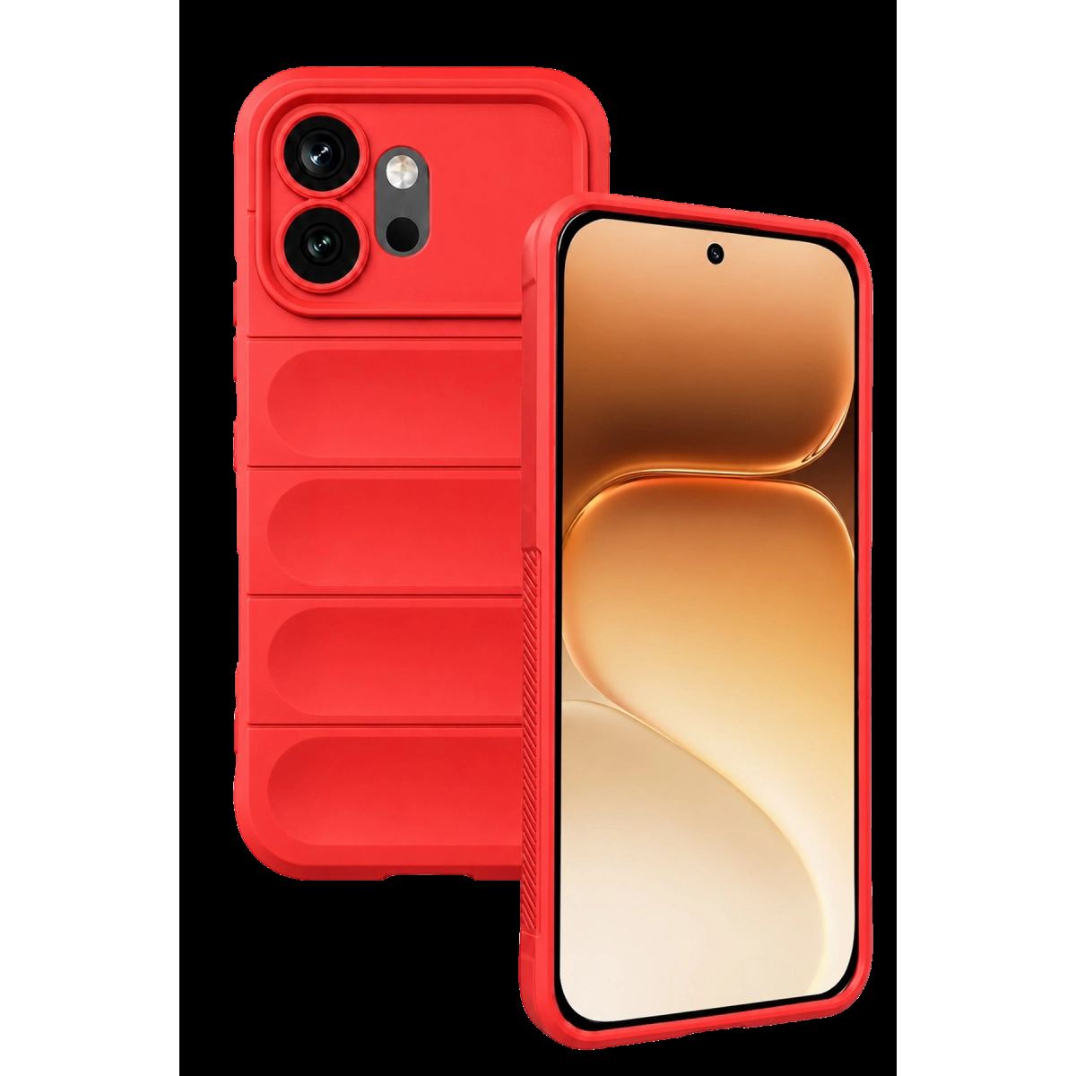 Huawei Honor 600 Optimum Silikon - Kırmızı