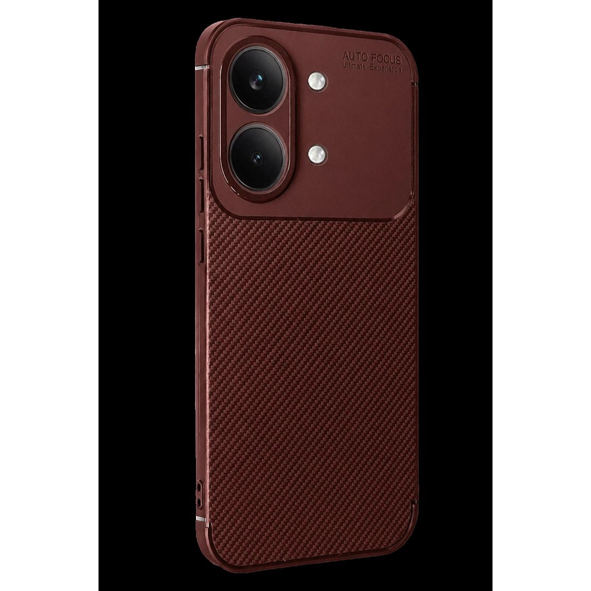 Xiaomi Poco X8 Pro Max Auto Focus Karbon Kapak - Bordo