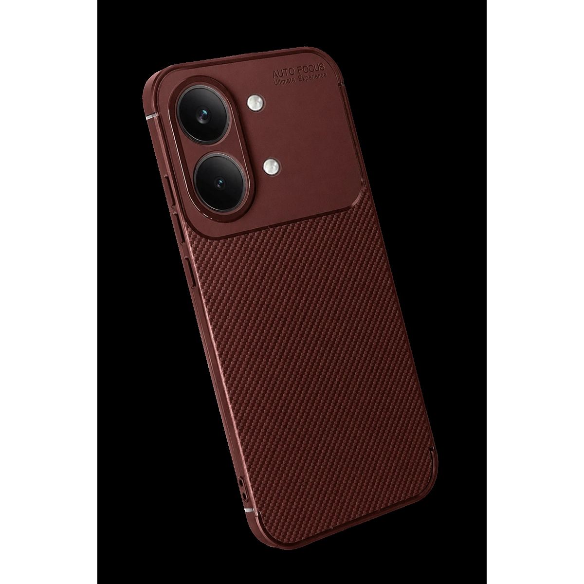Xiaomi Poco X8 Pro Max Auto Focus Karbon Kapak - Bordo
