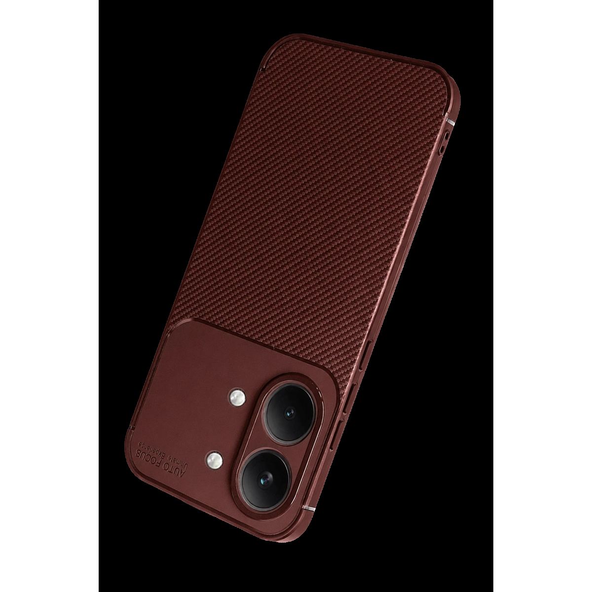 Xiaomi Poco X8 Pro Max Auto Focus Karbon Kapak - Bordo