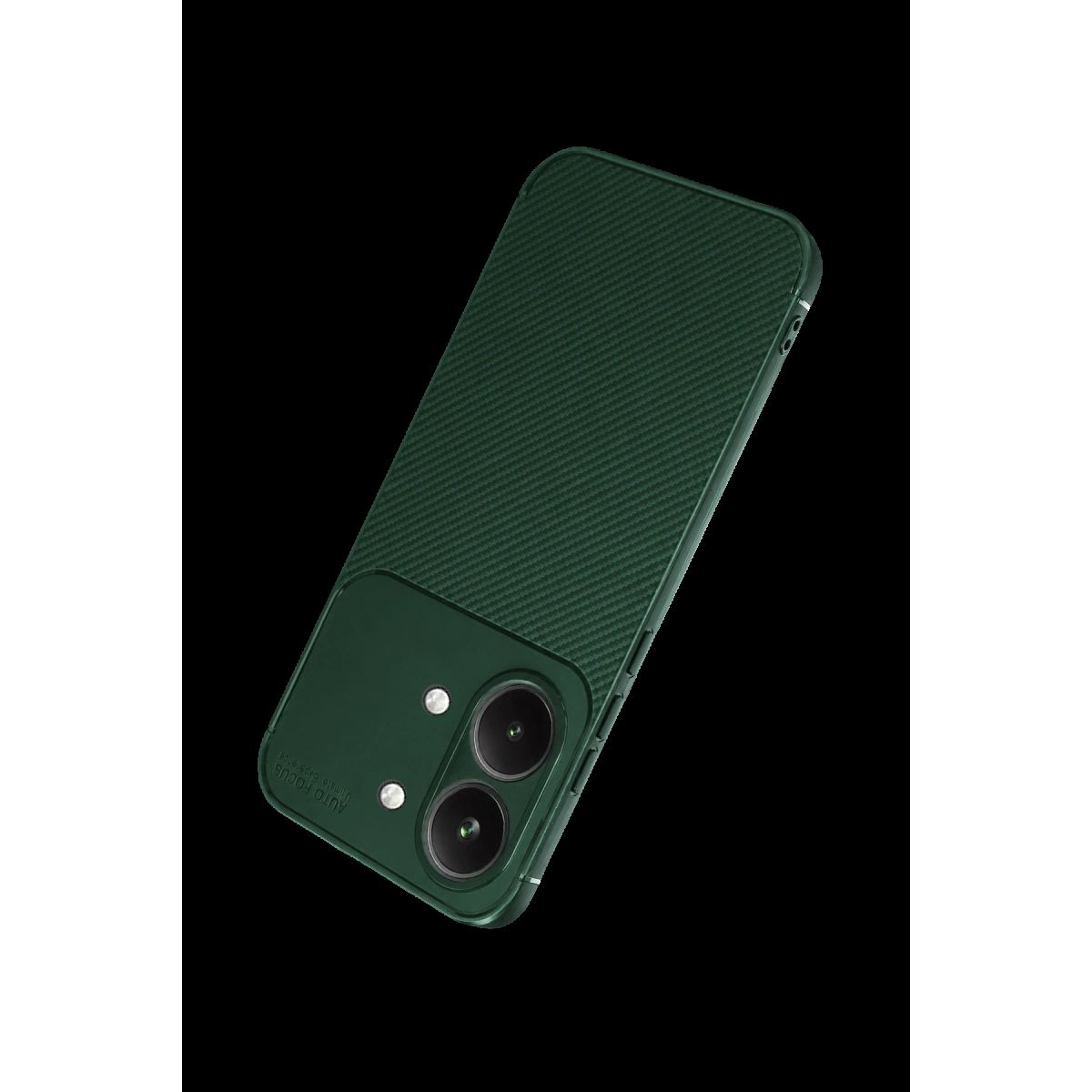 Xiaomi Poco X8 Pro Max Auto Focus Karbon Kapak - Koyu Yeşil