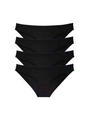 6092752723bc8-38.jpg 4 adet Süper Eko Set Likralı Kadın Slip Külot Siyah