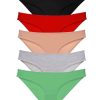 609d688a2ba2b-163.jpg 5 adet Süper Eko Set Likralı Kadın Slip Külot Siyah Kırmızı Ten Gri Yeşil