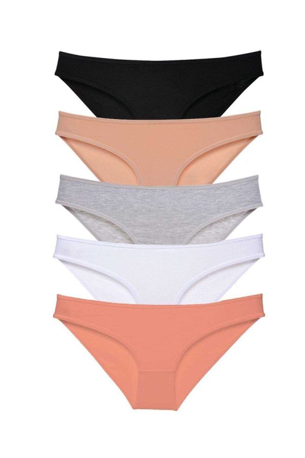 609d696f2d6fa-175.jpg 5 adet Süper Eko Set Likralı Kadın Slip Külot Siyah Ten Gri Beyaz Pudra