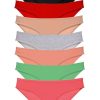 7 adet Süper Eko Set Likralı Kadın Slip Külot Set 4