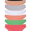 7 adet Süper Eko Set Likralı Kadın Slip Külot Set 7