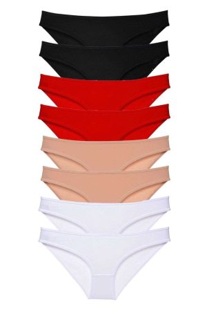 60a13d3983ff5-466.jpg 8 adet Süper Eko Set Likralı Kadın Slip Külot Siyah Kırmızı Ten Beyaz