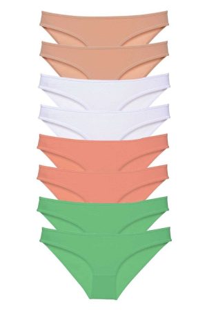 60a1401279ea4-486.jpg 8 adet Süper Eko Set Likralı Kadın Slip Külot Ten Beyaz Pudra Yeşil