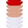 60ae70dc460ec-574.jpg 9 adet Süper Eko Set Likralı Kadın Slip Külot Kırmızı Ten Beyaz