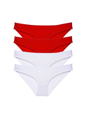 60ae7c21dec59-618.jpg 4 adet Süper Eko Set Likralı Kadın Slip Külot Kırmızı Beyaz