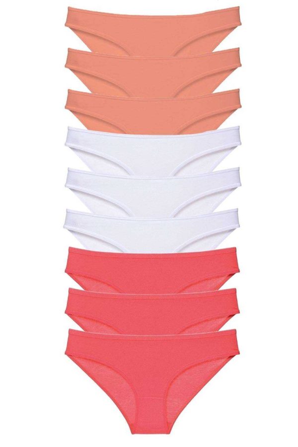 60ae7ce889d3b-632.jpg 9 adet Süper Eko Set Likralı Kadın Slip Külot Pudra Beyaz Fuşya